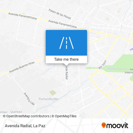 Avenida Radial map