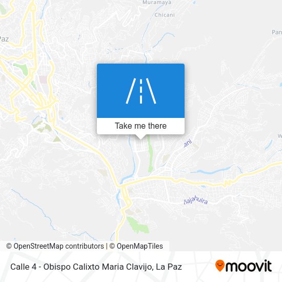 Calle 4 - Obispo Calixto Maria Clavijo map