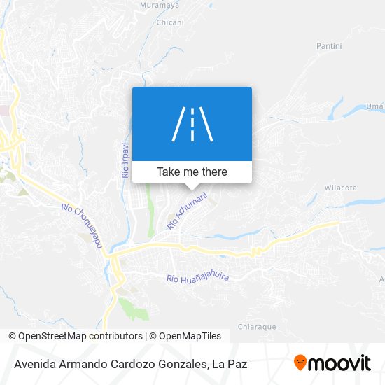 Avenida Armando Cardozo Gonzales map