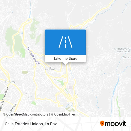Mapa de Calle Estados Unidos