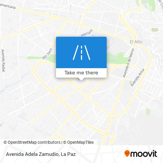 Avenida Adela Zamudio map