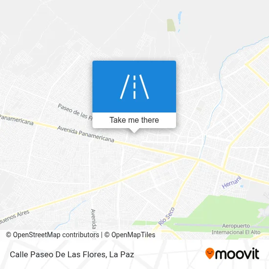 Mapa de Calle Paseo De Las Flores