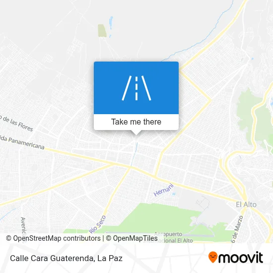 Mapa de Calle Cara Guaterenda