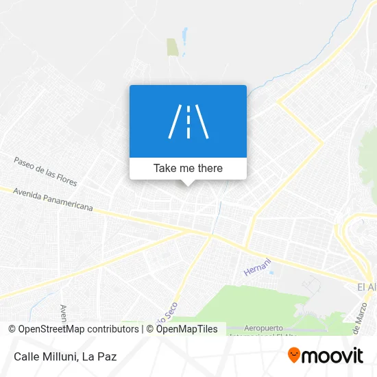 Mapa de Calle Milluni