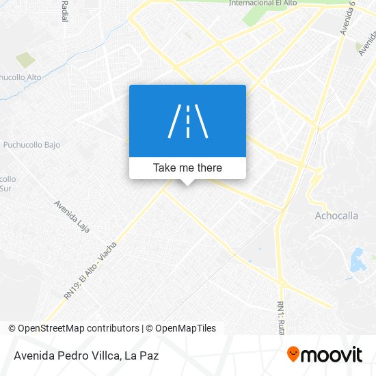 Avenida Pedro Villca map