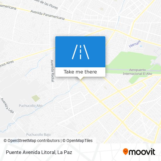 Puente Avenida Litoral map