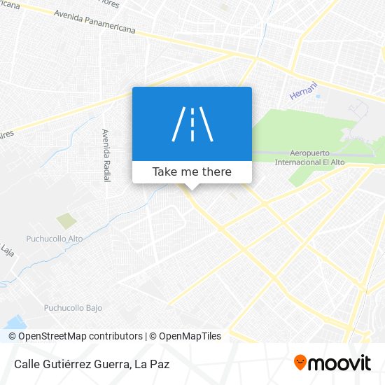 Mapa de Calle Gutiérrez Guerra