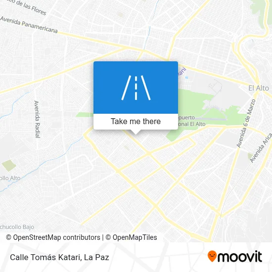 Mapa de Calle Tomás Katari