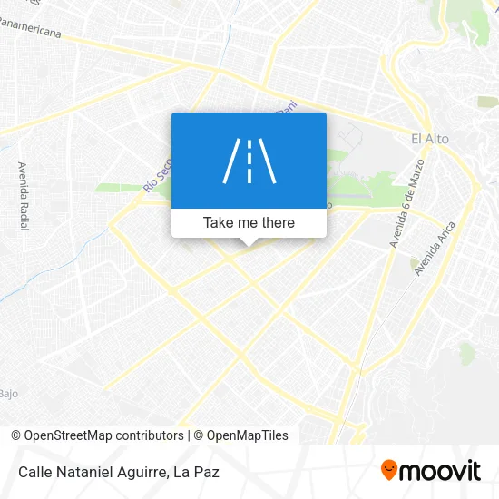 Mapa de Calle Nataniel Aguirre