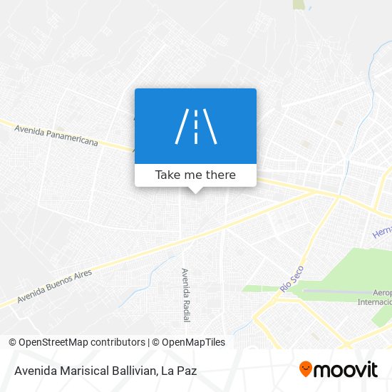 Avenida Marisical Ballivian map