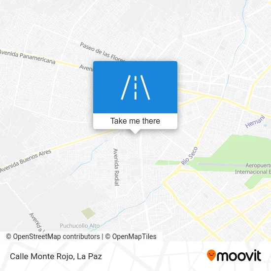 Mapa de Calle Monte Rojo