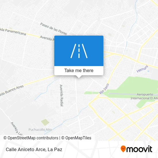 Mapa de Calle Aniceto Arce