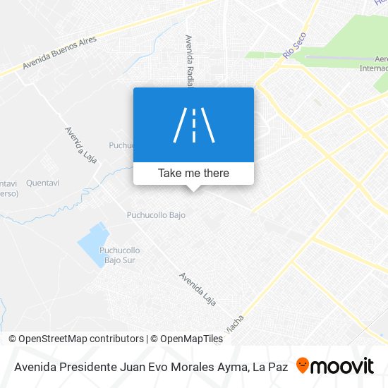 Avenida Presidente Juan Evo Morales Ayma map