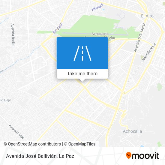 Avenida José Ballivián map