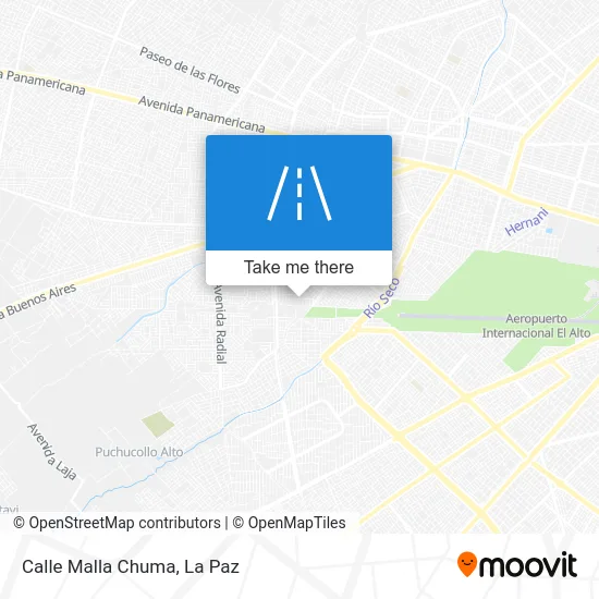 Mapa de Calle Malla Chuma