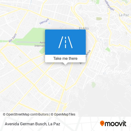 Avenida German Busch map