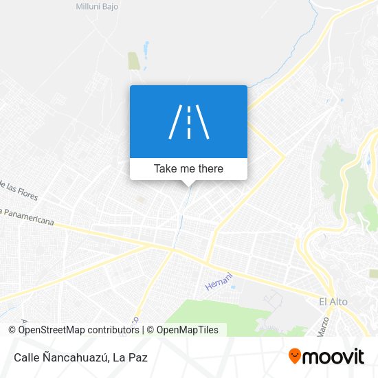 Mapa de Calle Ñancahuazú