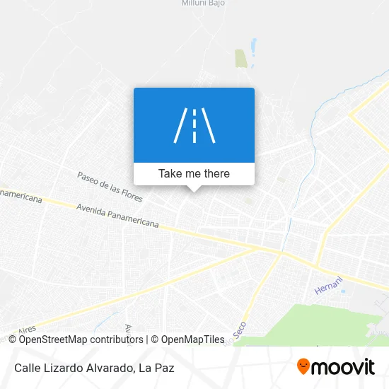 Mapa de Calle Lizardo Alvarado
