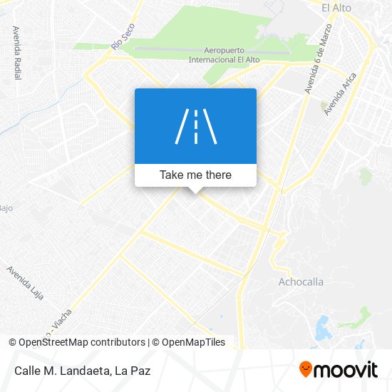 Mapa de Calle M. Landaeta