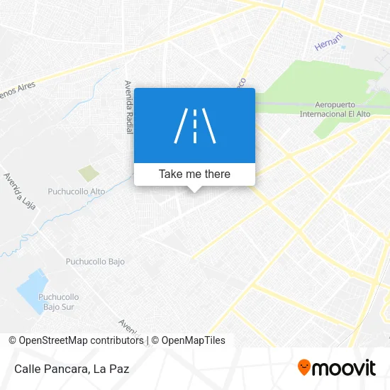 Mapa de Calle Pancara