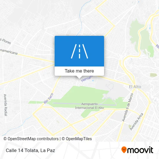 Mapa de Calle 14 Tolata