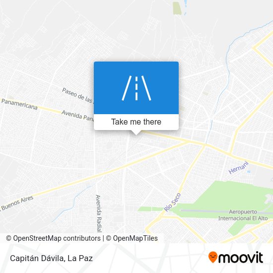 Capitán Dávila map
