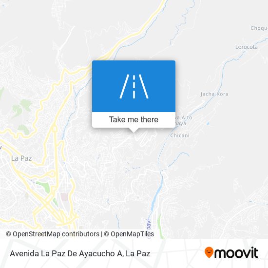 Avenida La Paz De Ayacucho A map