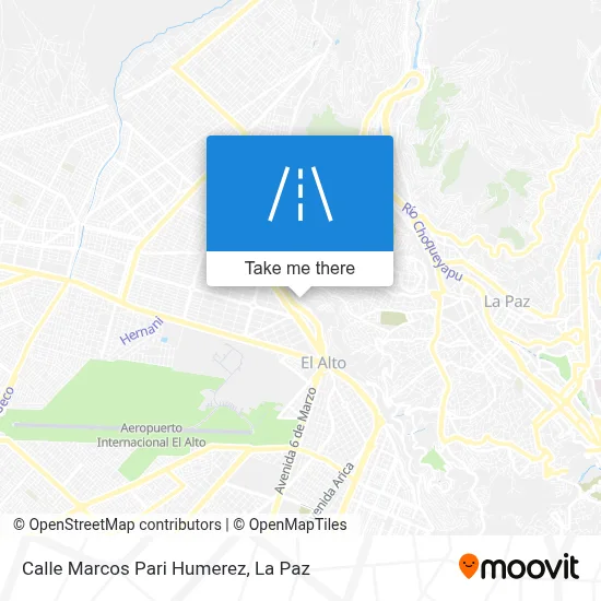 Mapa de Calle Marcos Pari Humerez