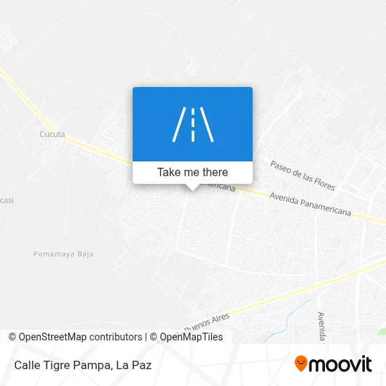 Mapa de Calle Tigre Pampa