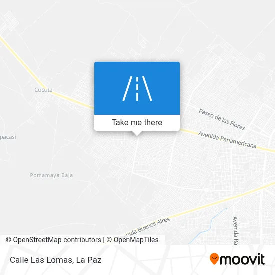 Mapa de Calle Las Lomas