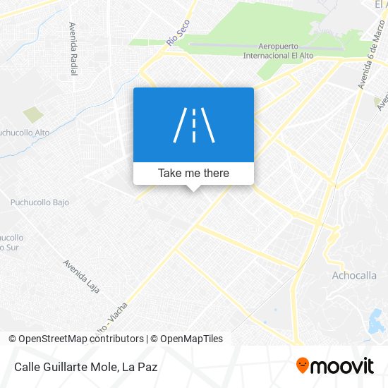 Mapa de Calle Guillarte Mole