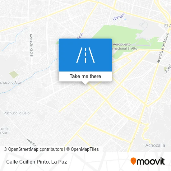 Mapa de Calle Guillén Pinto