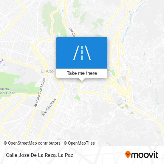 Mapa de Calle Jose De La Reza