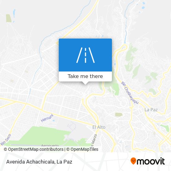 Avenida Achachicala map