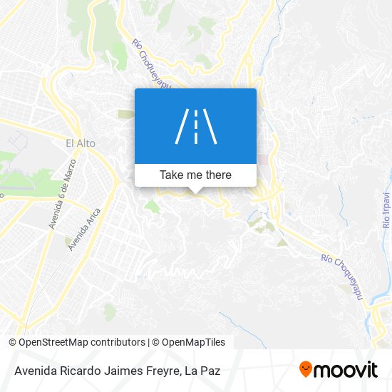 Avenida Ricardo Jaimes Freyre map