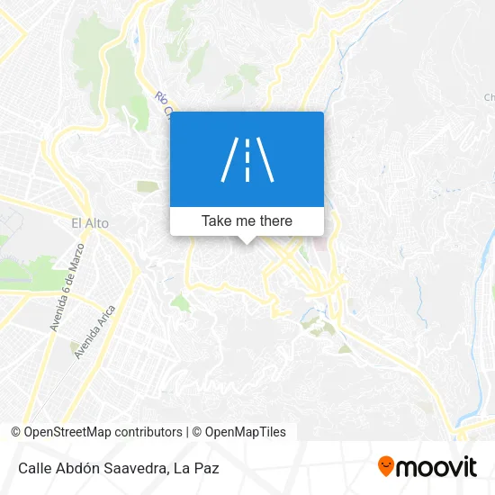 Mapa de Calle Abdón Saavedra