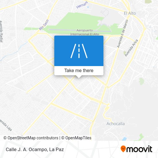 Mapa de Calle J. A. Ocampo