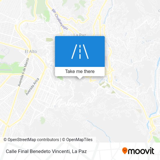 Mapa de Calle Final Benedeto Vincenti