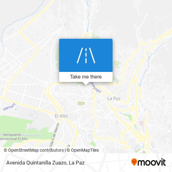 Avenida Quintanilla Zuazo map