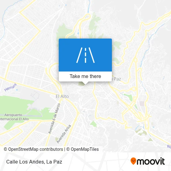Mapa de Calle Los Andes