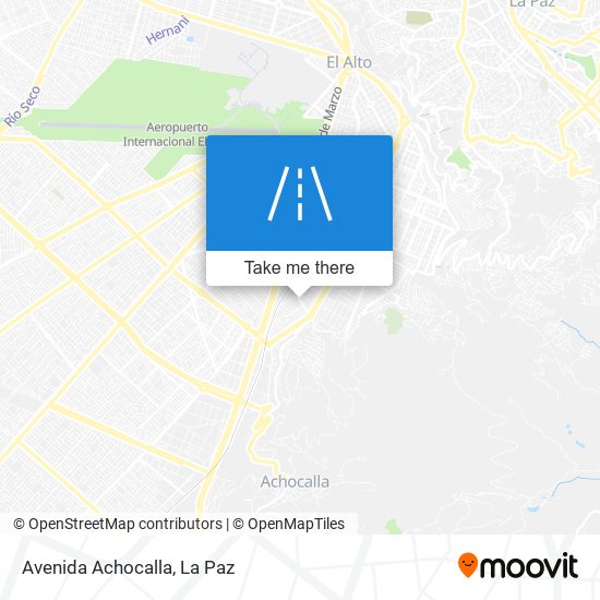Avenida Achocalla map