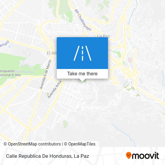 Mapa de Calle Republica De Honduras