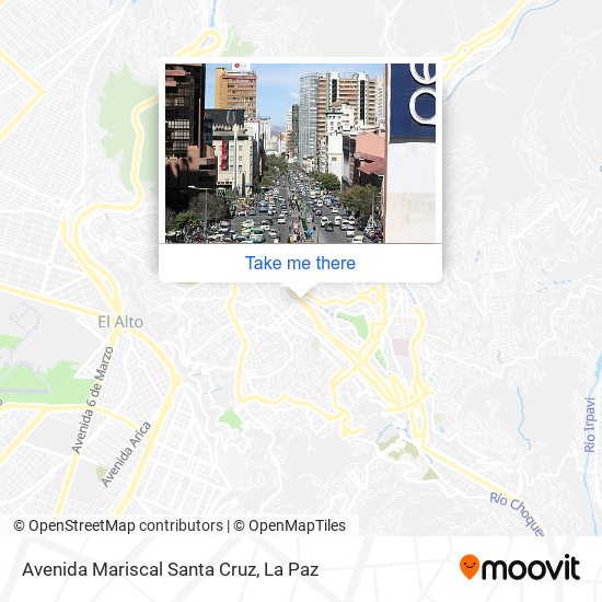 Avenida Mariscal Santa Cruz map