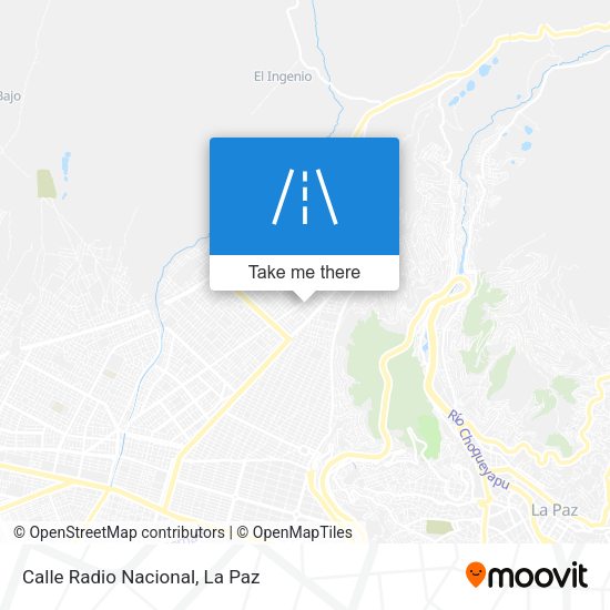 Mapa de Calle Radio Nacional