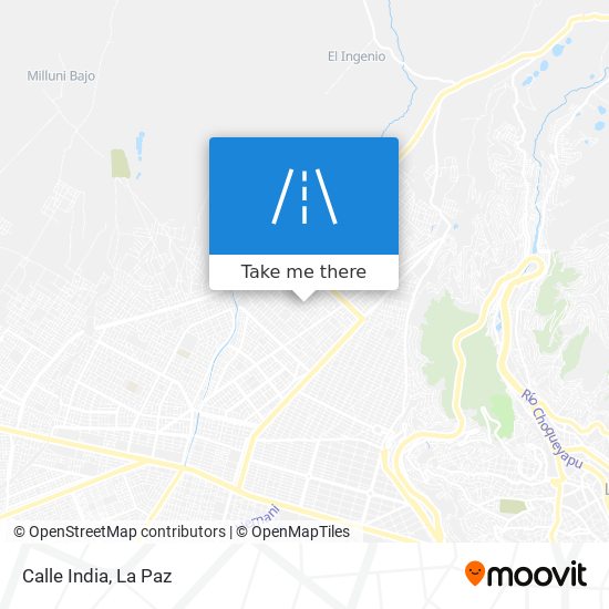 Calle India map