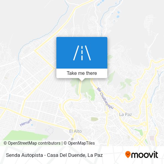 Mapa de Senda Autopista - Casa Del Duende