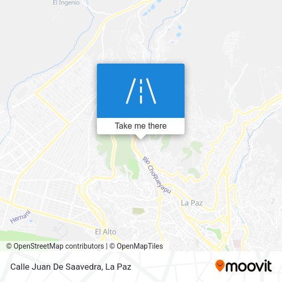 Mapa de Calle Juan De Saavedra