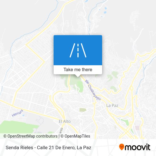 Senda Rieles - Calle 21 De Enero map