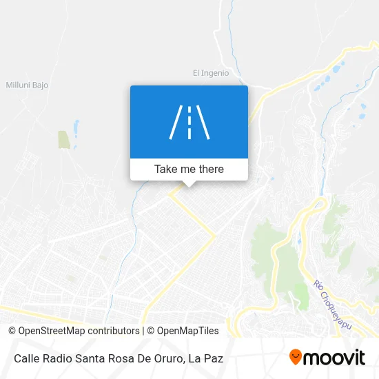 Mapa de Calle Radio Santa Rosa De Oruro