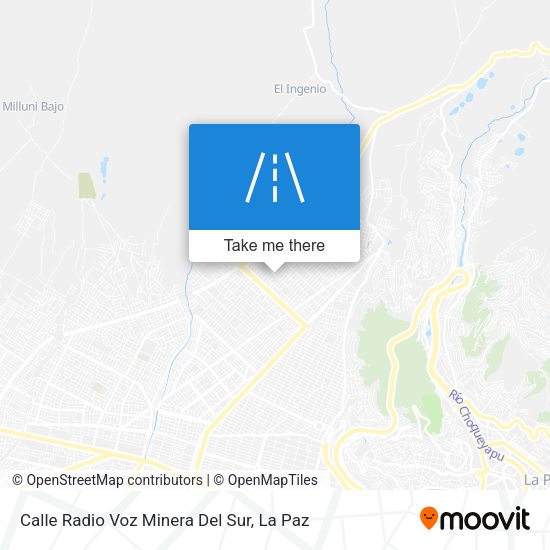 Mapa de Calle Radio Voz Minera Del Sur